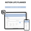Notion Life Planner | Digital Life Planner & Productivity Template