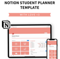 NOTION STUDENT PLANNER TEMPLATE
